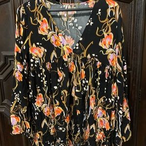 Free People floral tunic/mini dress